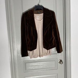 Brown blazer size L